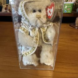 Ty Beanie Baby "Gwyndolyn" All That Glitters Bear Attic Treasures Vintage Winter