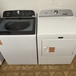 LIKE NEW WASHER AND DRYER SET.