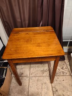 Antique Wooden Lift-Top School Desk-AVAILABLE