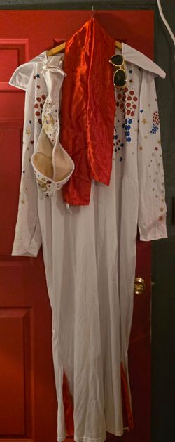 Elvis Presley Style Jumpsuit Costume with Accessories