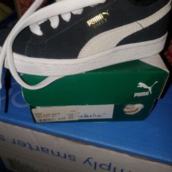 Suede Puma Black White Sz 11.5C