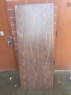 Large Rectangular Wood-Grain Table Top