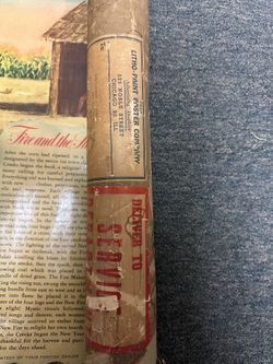 Old Original Lithograph Poster In Original Shipping Tube. Pontiac Dealer Monrovia Ca