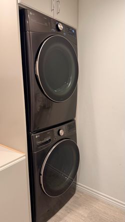 LG ThinQ washing machine and dryer set