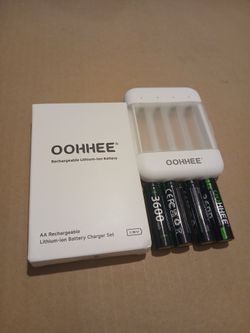 Rechargeable aa lithium ion batterys set