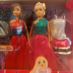 Holiday Dress Up Doll Set