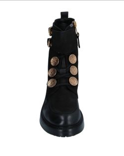 Designer Premium Quality Genuine Leather Combat Ankle Boots