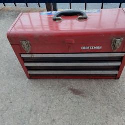 Craftsman Or Homak Tool Box With Tools 