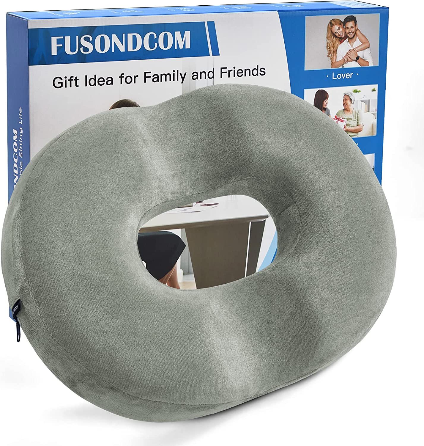 Donut Pillow for Tailbone Pain Hemorrhoid Butt Donut Back Ergonomic Car Seat Cushion for Office Chair Orthopedic Memory Foam Sitting Pillow Butt Cushi