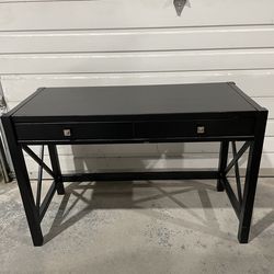 Black Desk w/ Center Drawer