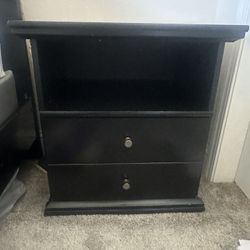 Black Wooden Nigh Stand