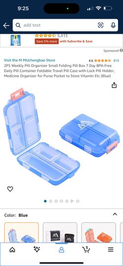 Weekly Pill Organizer Small 