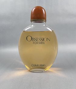 Large store display Calvin Klein Obsession For Men Factice Cologne Bottle 10" x 6"
