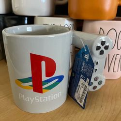 Rae Dunn and PlayStation Mugs (new and used) $5 each
