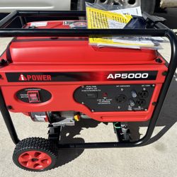 new ipower 5000w/4000w running Gas generator. with 220v plug.$330build $300 in the box. Pick up only.