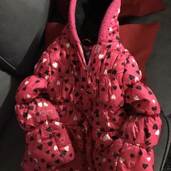 Pink, Black, And White Heart Jacket