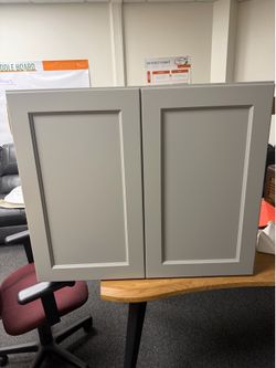 Grey wall cabinet