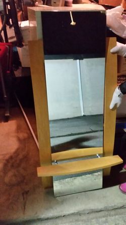 ~Unique arty wall Mirror w/shelf...