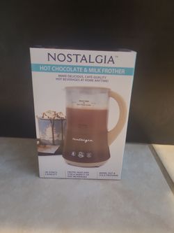 Nostalgia hot chocolate & milk frother
