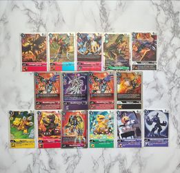 Digimon trading cards holos Agumon, greymon, holos and more