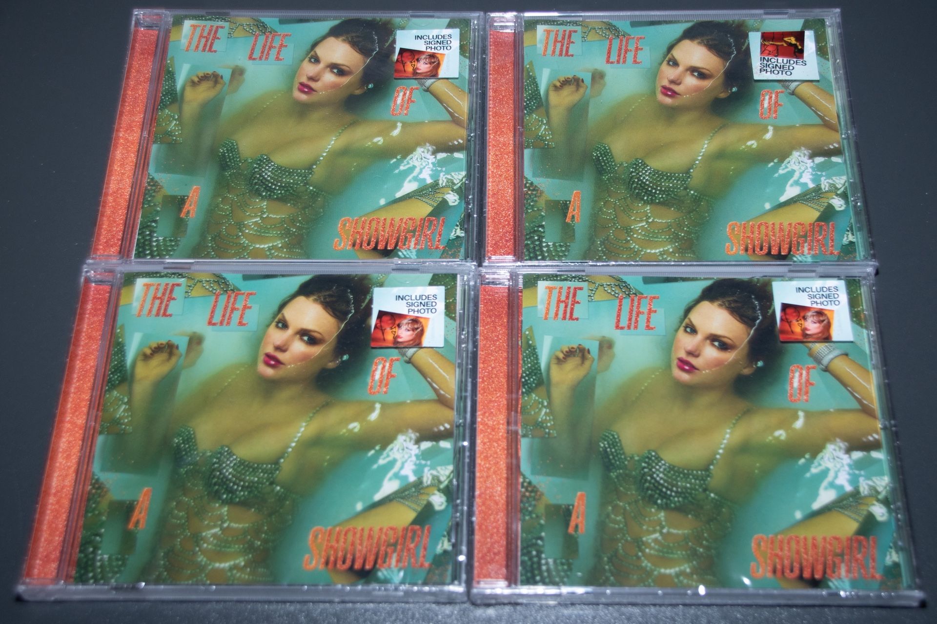 Taylor Swift The Life of a Showgirl Hand Signed CD NEW & SEALED