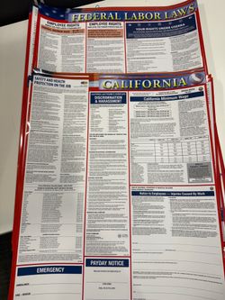 Free 2026 California and Federal Labor Law Compliance Posters – New