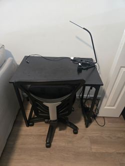 Desk and chair