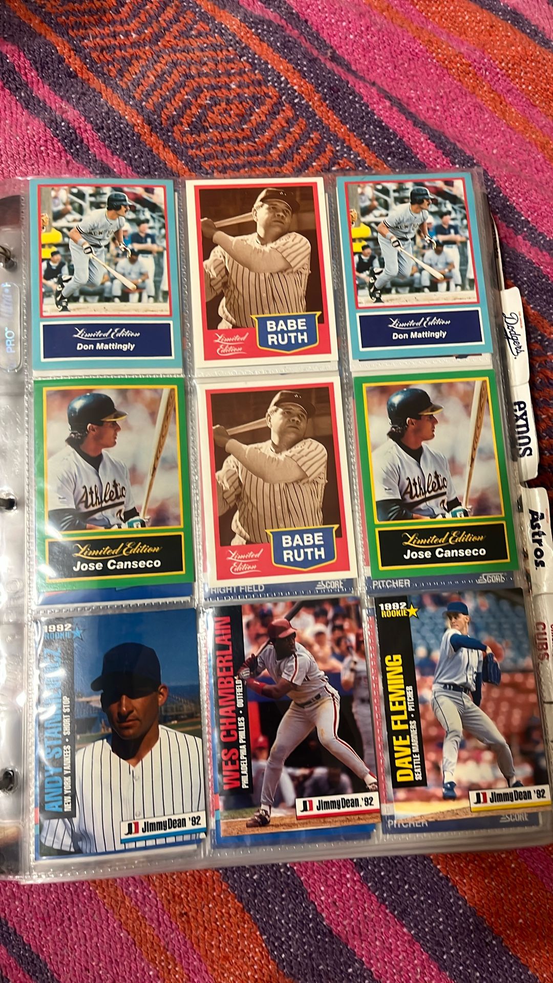 Vintage Tops And Jimmy Deans Baseball Cards