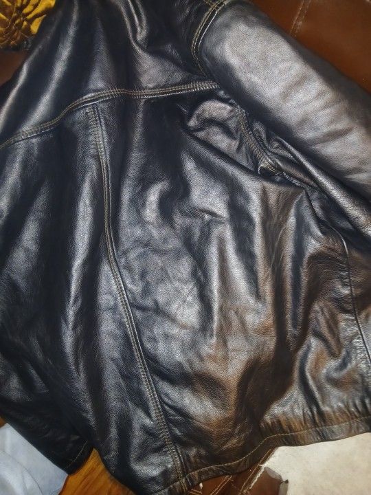 Columbia Xl Leather coat