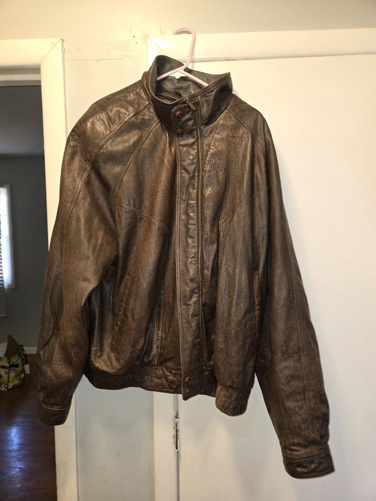 Wilson Leather Bomber Jacket Xlt