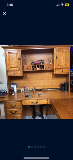 Maple Wood Oak Cambridge Return Desk