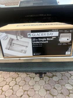 Glacier Bay Tight Radius 23" Undermount Single Bowl 18G Stainless Kitchen Sink