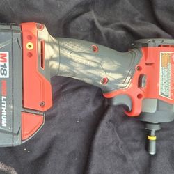 Millwakee Fuel 18v 1/2" Drive Impact Drill ,Battery no Charger 