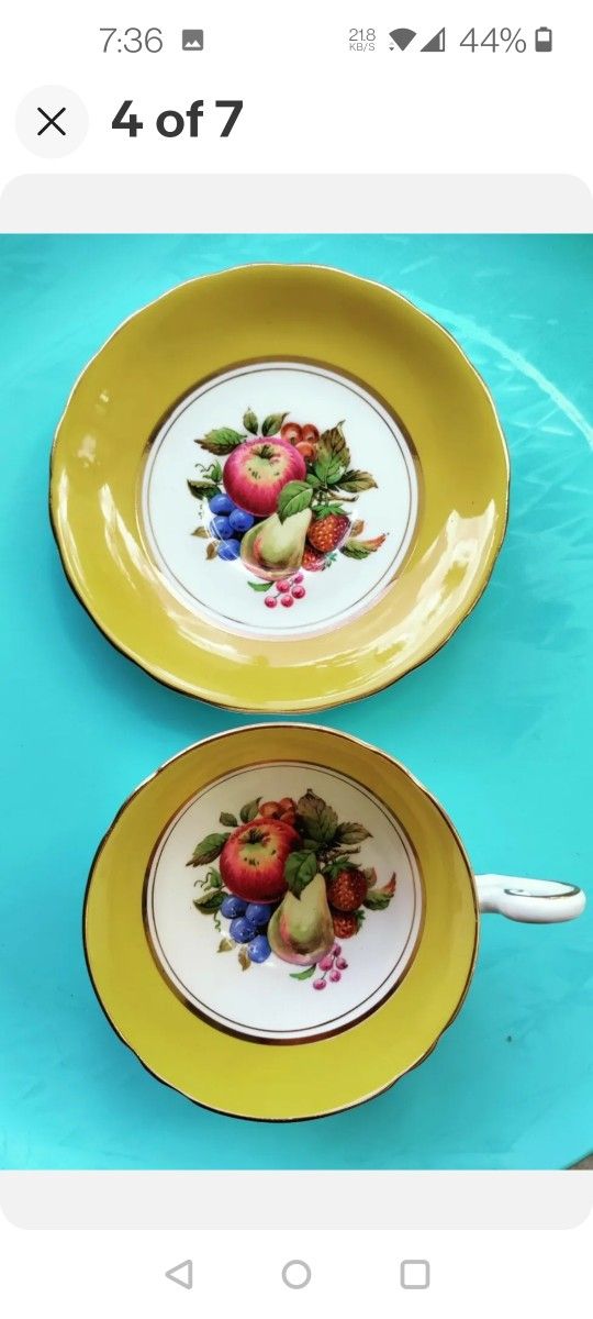 VTG 1950s Windsor Tea Cup & Saucer. Mint.