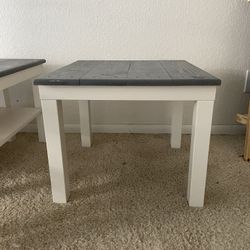 2 PCS Farmhouse Coffee/Side Table Set 