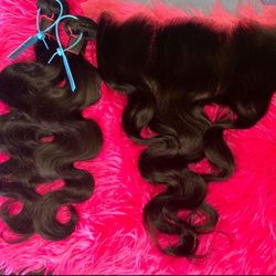 HD Lace Frontal & Bundles 14”