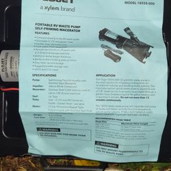 Flojet Portable Rv Waste Pump