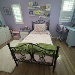 Bed Frame Twin Black