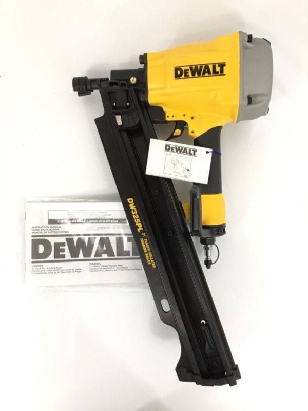 New!!! Dewalt DW325PL 21 Degree Plastic Collated Framing Nailer