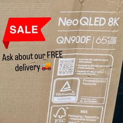 SAMSUNG 65-Inch Class Neo QLED 8K QN900F Series Mini LED Smart Tv Infinity Screen 8k