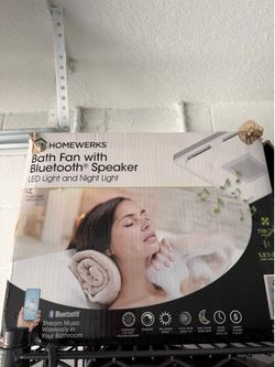 Bath Fan with Bluetooth® Speaker LED Light and Night Light