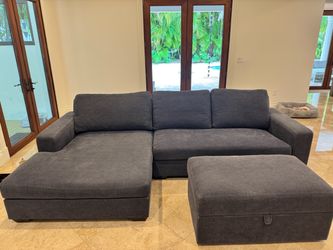 Pottery Barn Big Sur Sectional + Storage Ottoman **$2,150 or Best Offer**