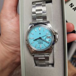 NAVAL WATCH COMPANY TIFFANY COLOR AUTOMATIC JAPANESE WATCH