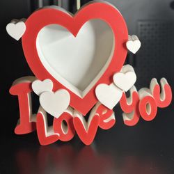 Red And White Picture Frame (Valentines Day)