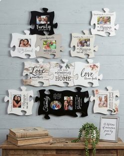 Puzzle picture frames