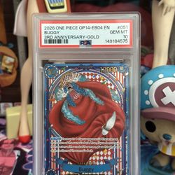 One Piece PSA 10 Gold Buggy