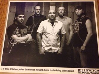 Signed Killswitch Engage 8x10 Photo