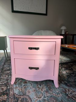 Pink nightstand
