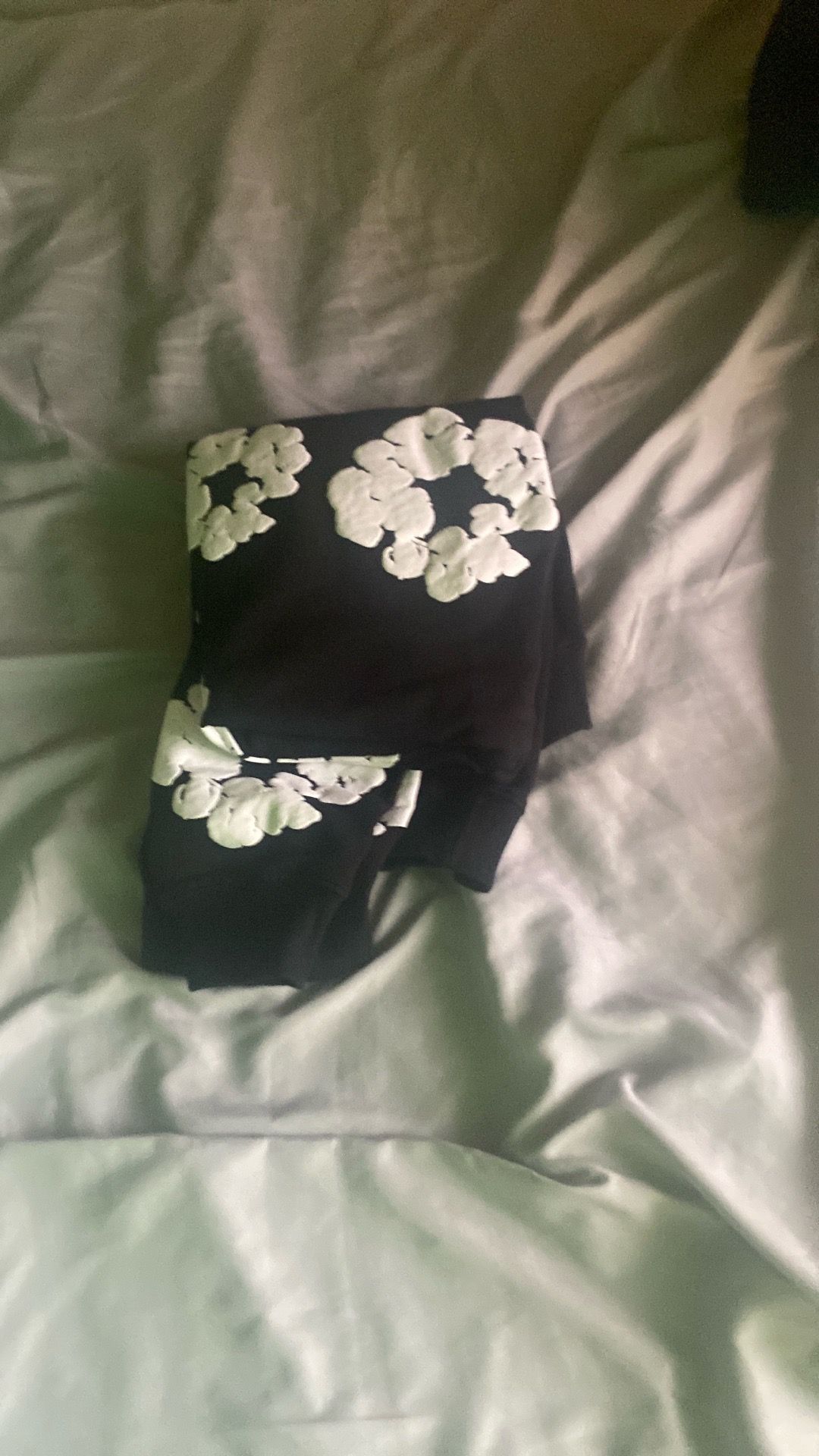 Black and whit denim tears size M