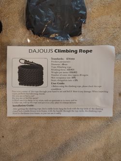 Climbing rope